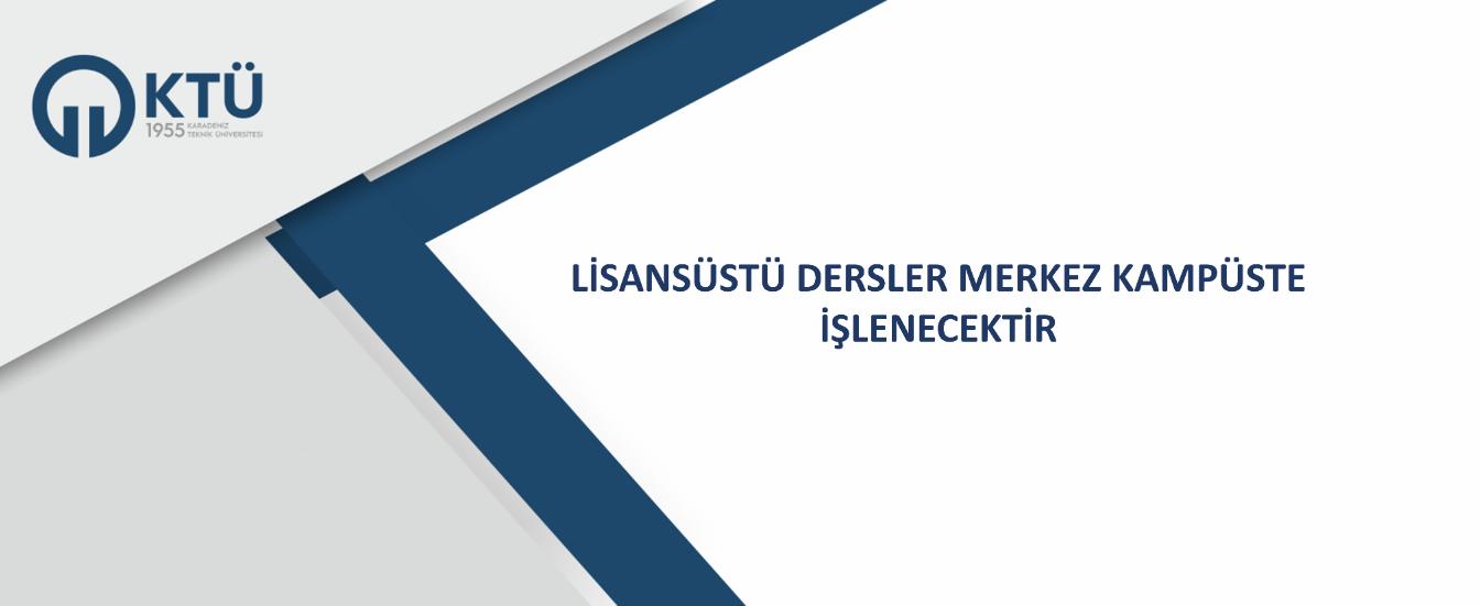 Lisansüstü Dersler