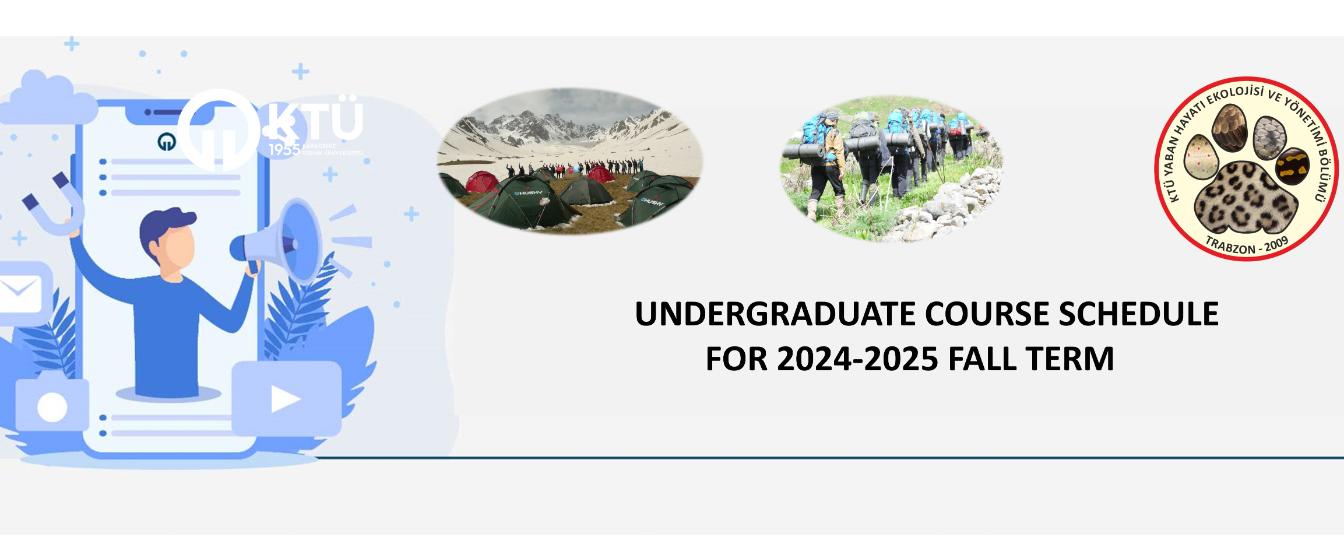 Undergraduate Course Schedule for 2024-2025 Fall Term