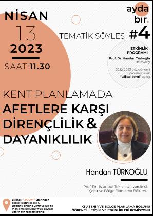 Kent Planlamada Afetlere Karşı Dirençlilik ve Dayanıklılık Söyleşisi