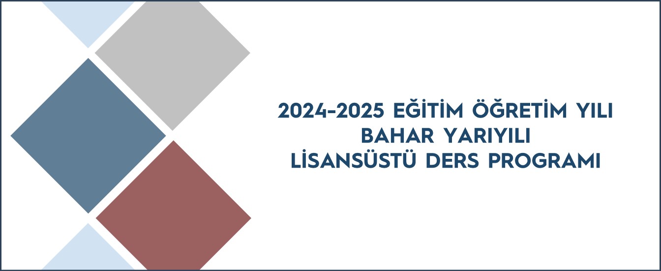 24-25 Lisansüstü Bahar dönemi ders prog