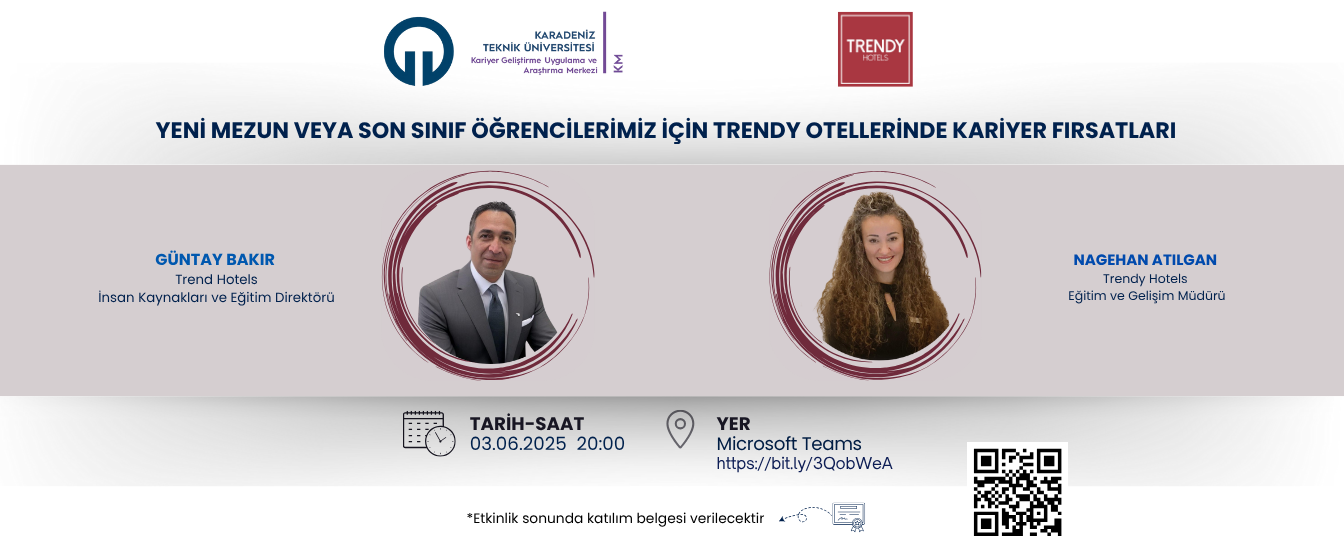 Yeni Mezun veya Son Sınıf Öğrencilerimiz İçin Trendy Otellerinde Kariyer Fırsatları