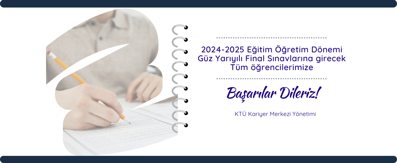 Güz Yarıyılı Final Sınavı Başarı Mesajı