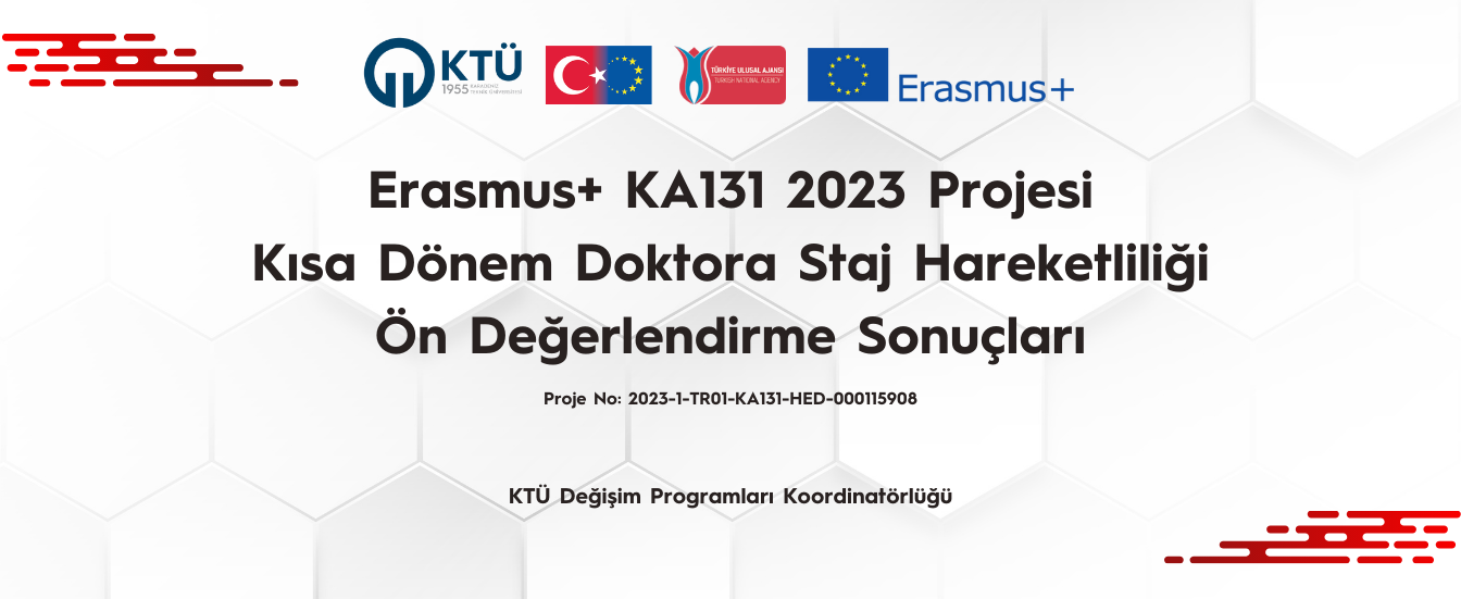 Kısa dönem doktora staj ön değerlendirme sonuçları 2023 projesi