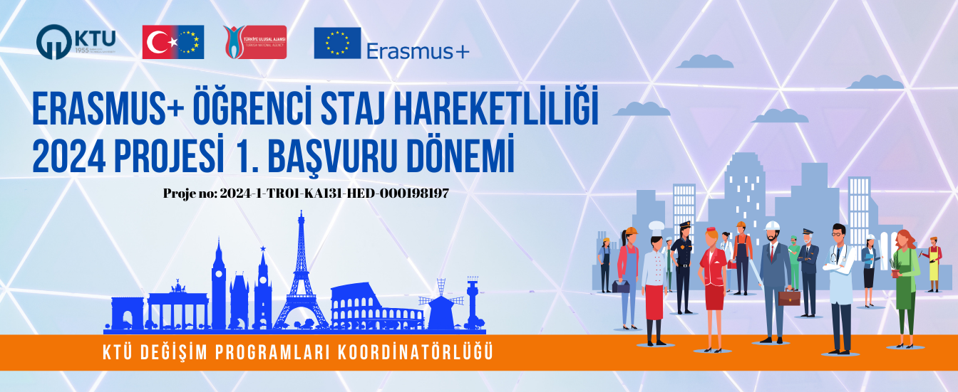 2024 projesi erasmus staj 1. başvuru banner