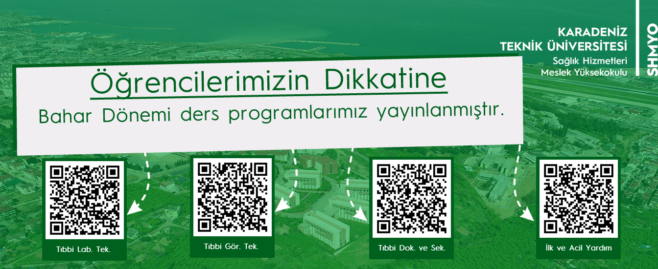 Bahar Dönemi Ders Programları