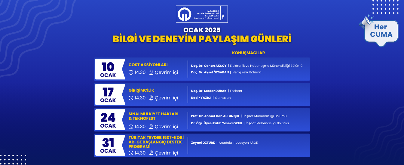 Bilgi ve Deneyim Paylaşım Günleri